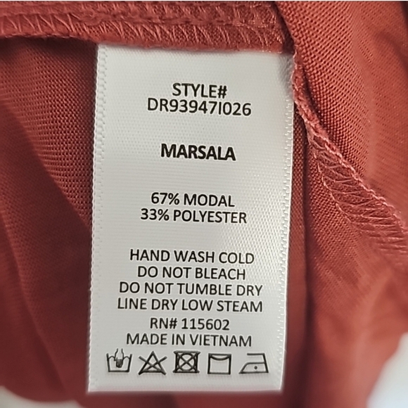 [Lush] Women's High Low Dress in Rust Size Medium - Picture 7 of 8